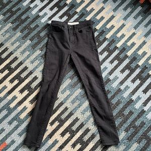Gap True skinny super high-rise black jeans